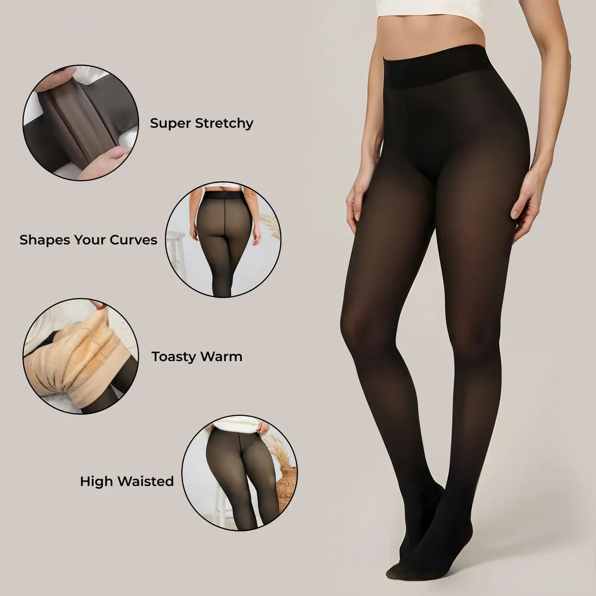 snuzzle.™ - Cozy Fleece Tights